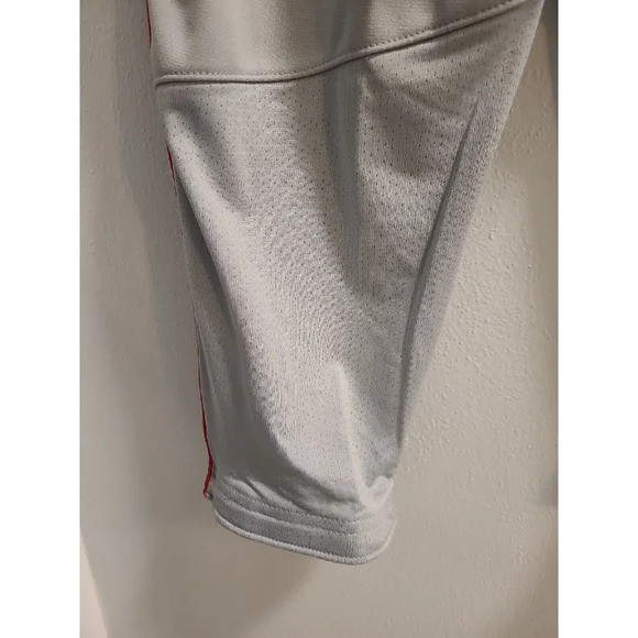 Nike Men's Vapor Baseball Knicker Pants Sz Small Gray Red Piped BQ6437-056 New - Picture 8 of 12